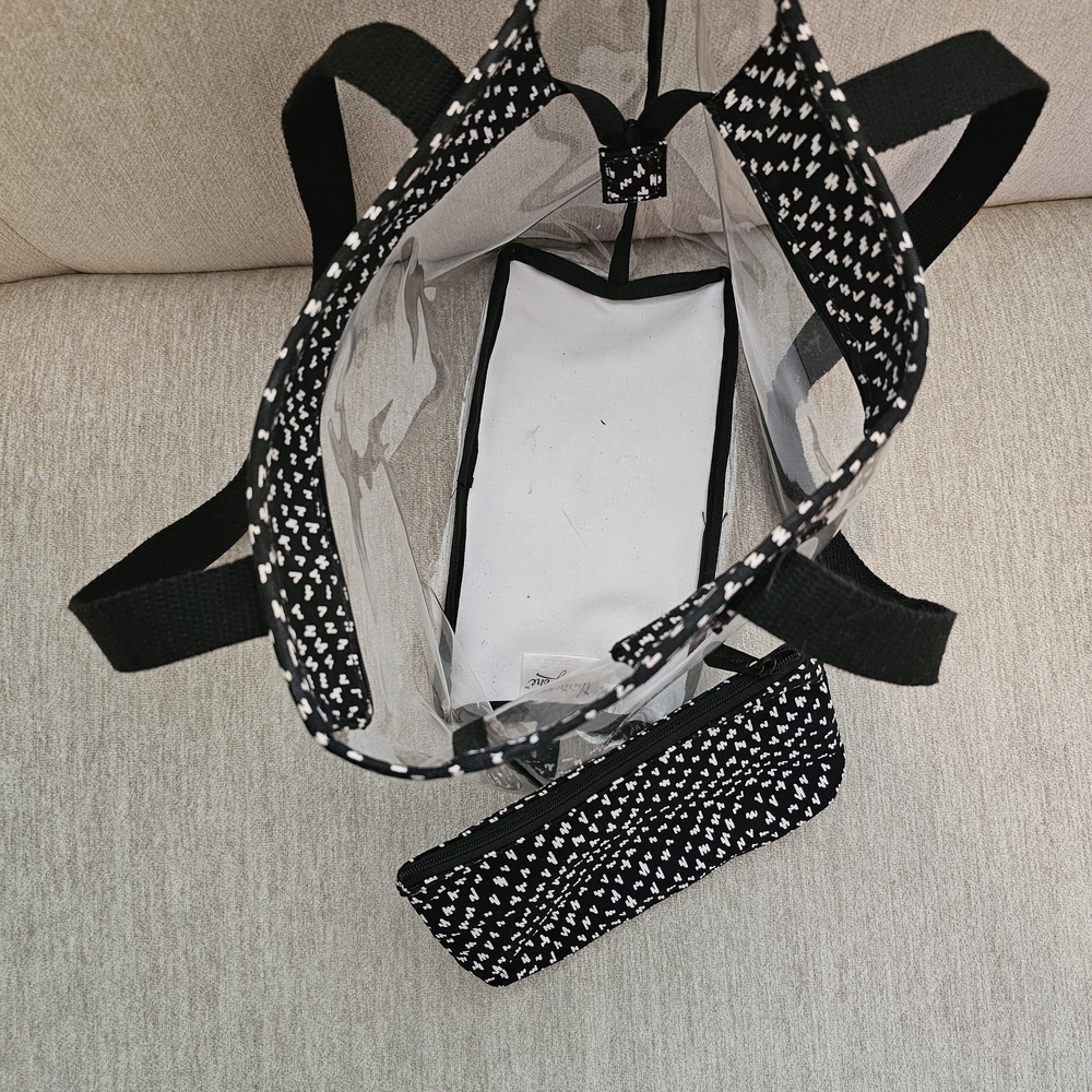 Black and White Women's Tote Bag - Picture 4 of 4